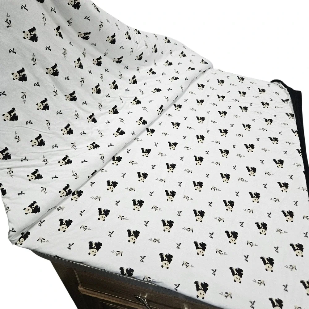 Kyte Toddler Panda Quilted‎ Blanket White Black Bamboo 1.0 TOG Quilt